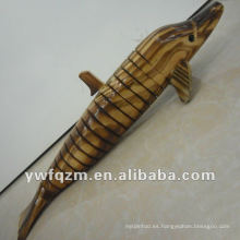 artesanía en madera para pequeños animales para decoración del hogar visual delphinids